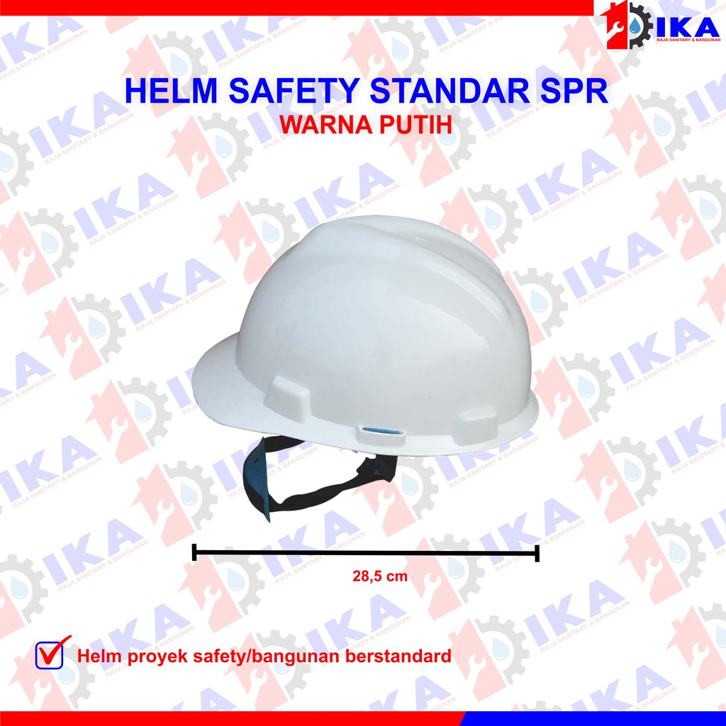 HELM PROYEK BERSTANDART SAFETY ) LENGKAP DENGAN TALI DAGU SIAP PAKAI (KUALITAS TEBAL)