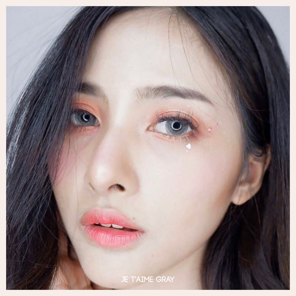 Softlens Je T'aime Gray (Grey) | Kittykawaii [Mikhayloveshop]