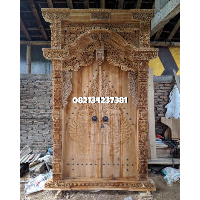 Gebyok Ukir Wayang | Pintu Gebyok Ukir Wayang | Pintu Wayang | Gebyok Relief | Gebyok 1,8 Meter