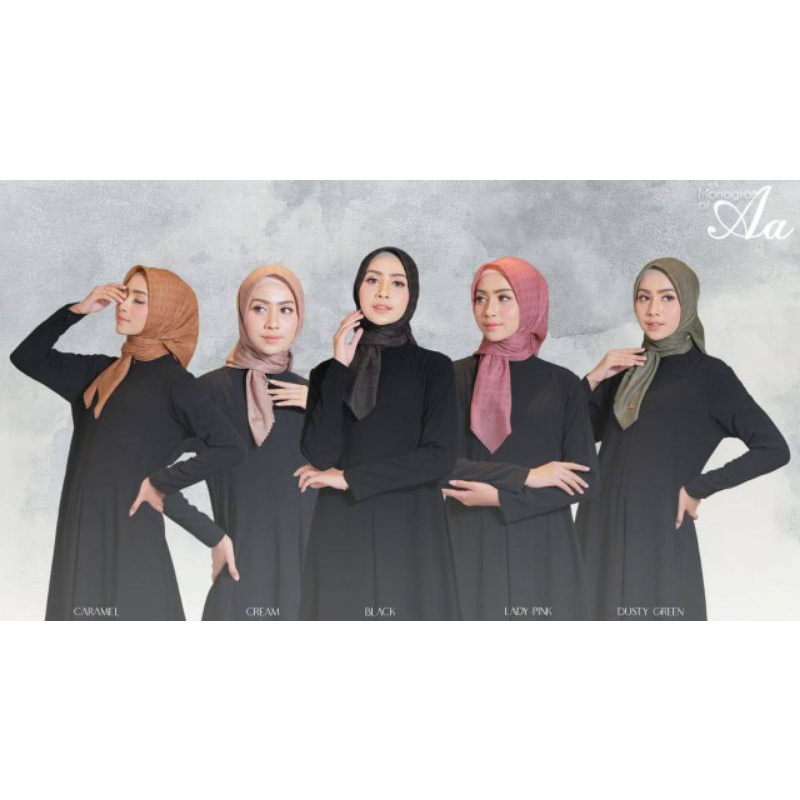 The Classic Monogram of Aa Scarf Square by Aden Hijab
