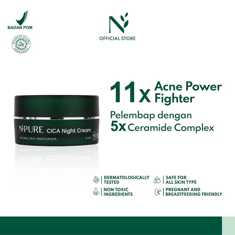 Npure Night Cream Centella Asiatica