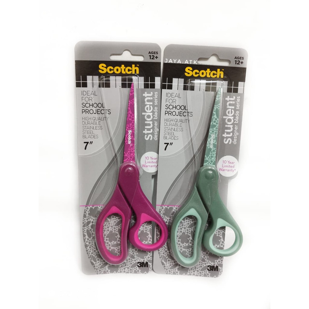 GUNTING SERBAGUNA STAINLESS SCOTCH 7 IN 1427S-BOT WARNA LUCU SCISSORS MULTI PURPOSE