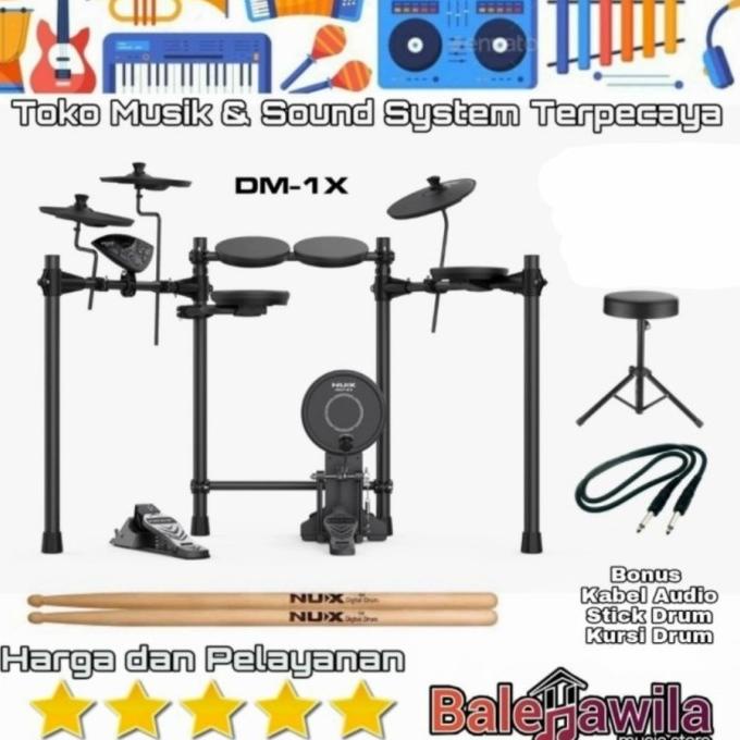 drum elektrik electric drum set nux dm 1 x new nux dm1x dm 1x