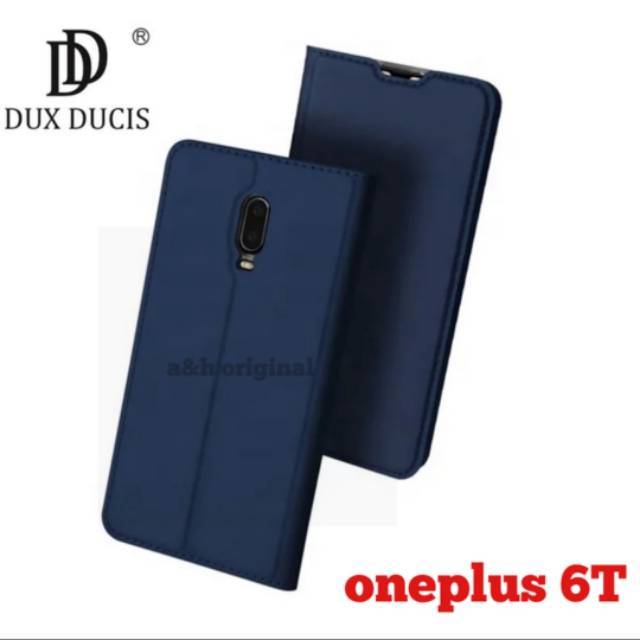 Dux Ducis Oneplus 6T OP6T - Original Dux Ducis Leather Flip Case Casing