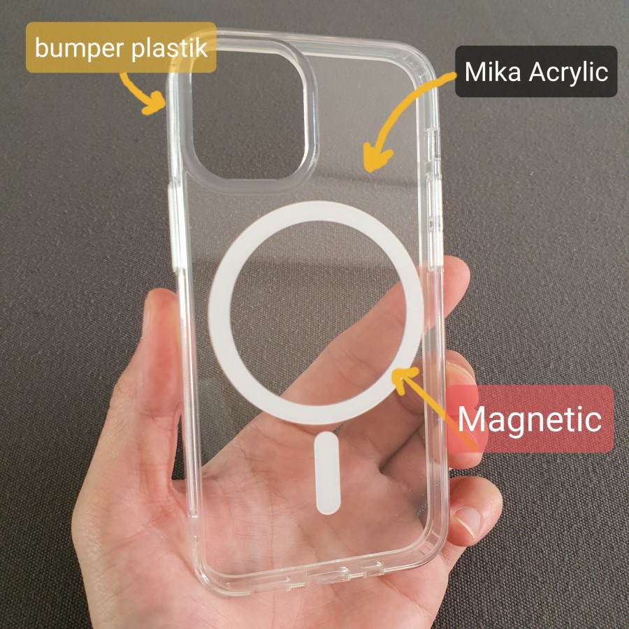 MAGSAFE CASE - iPhone 15 PRO MAX 15 PLUS 14 Pro Max 14 Plus Iphone 13 Pro Max 12 Pro Max 12 Mini iPhone 11 Pro Max iPhone X XR XS Max 7 8 Plus 7+ 8+ Clear case Fukkcover Anticrack on every side Ring Bumper with MagSafe Magnetic