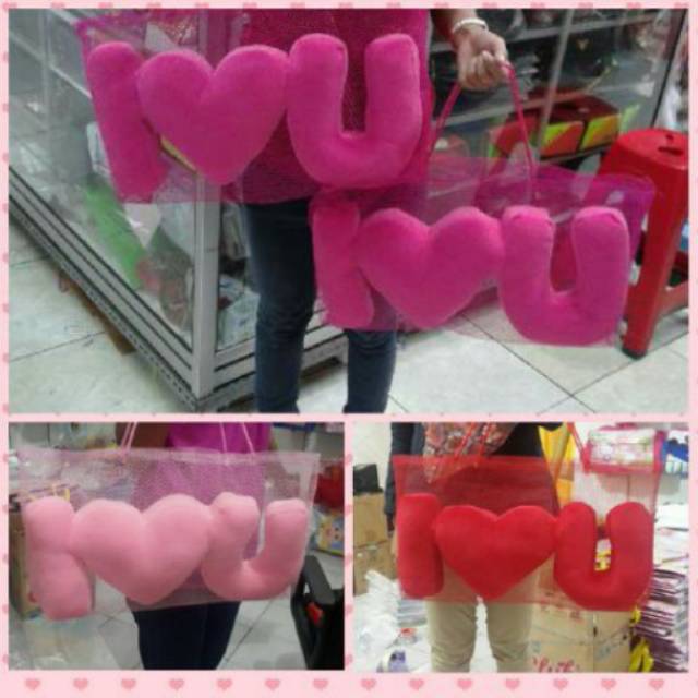 BANTAL CINTA I LOVE U KADO VALENTINE HEART HATI UNIK