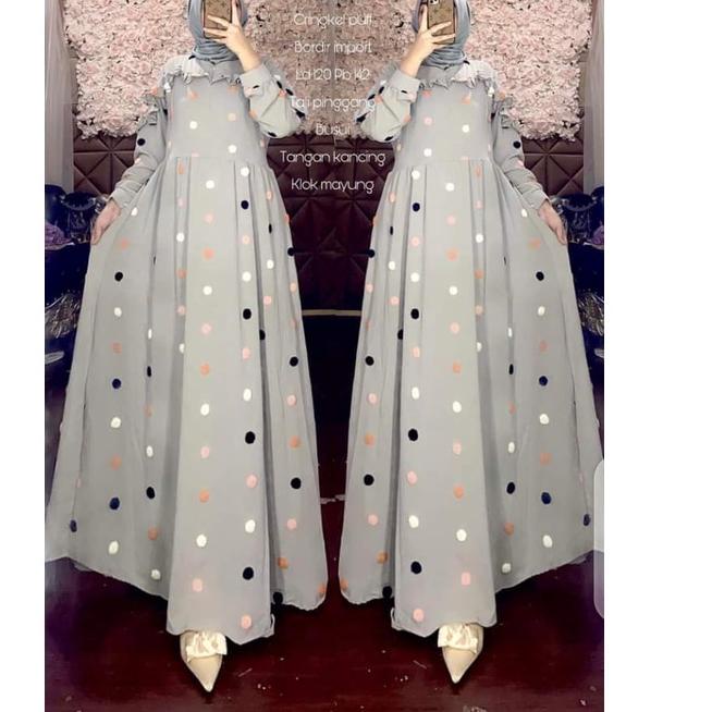 Lagi Tren.. GAMIS CRINKLE POMPOM REMPEL DADA