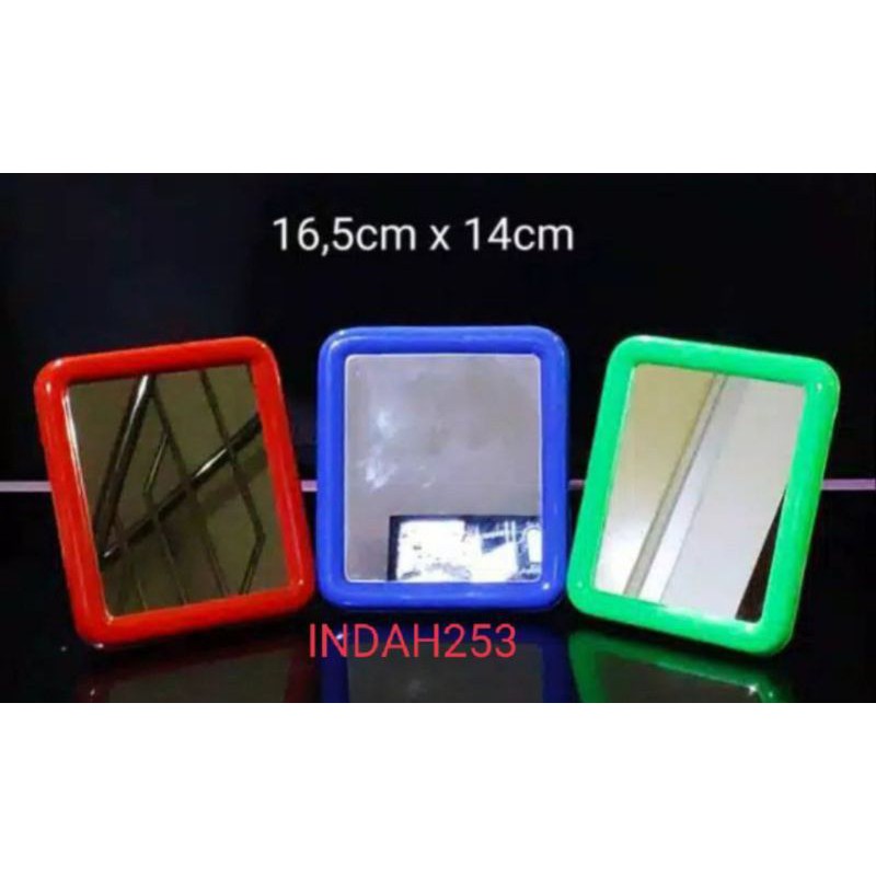 KACA RIAS DUDUK/CERMIN GANTUNG 1 PAK ISI 12 PCS UKURAN 16,5*14CM. HARGA GROSIR. TERMURAH