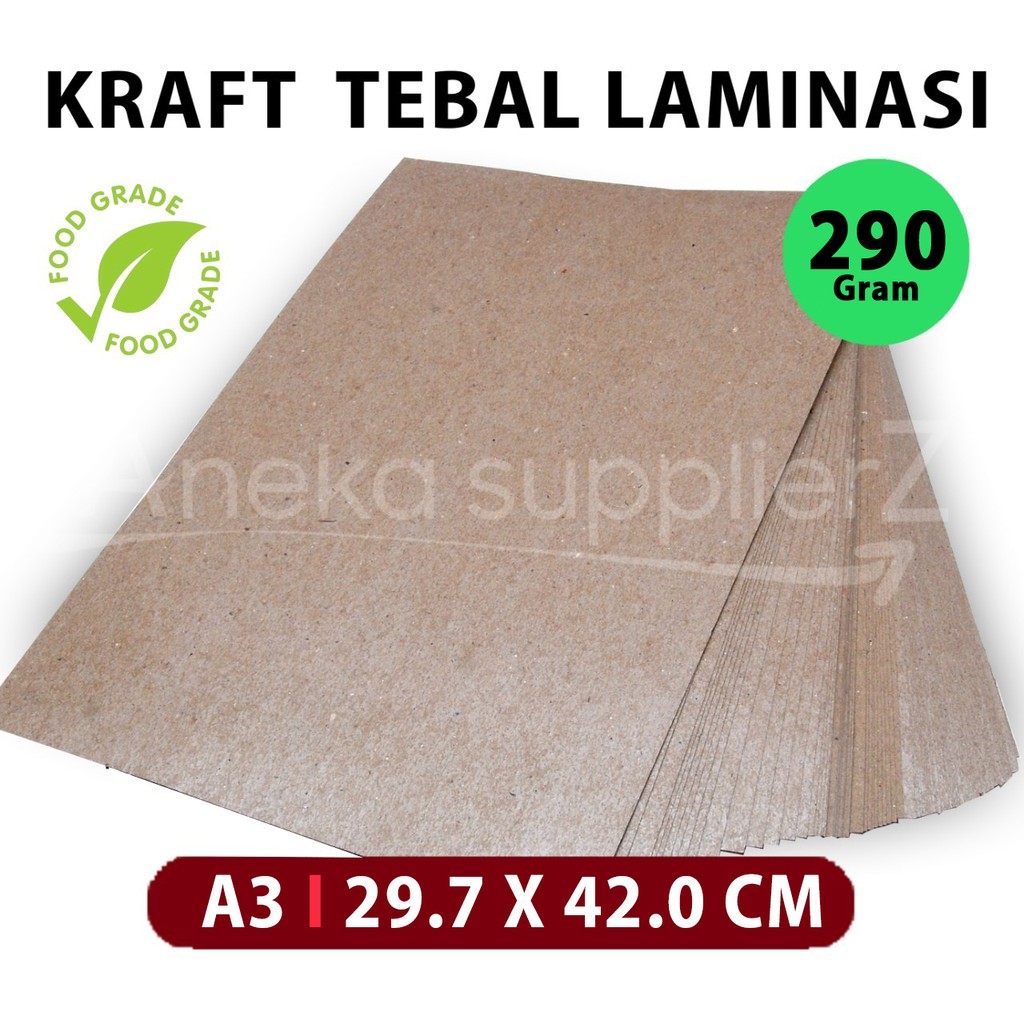 

Karton Kraft Laminasi | A3 (16 pcs)