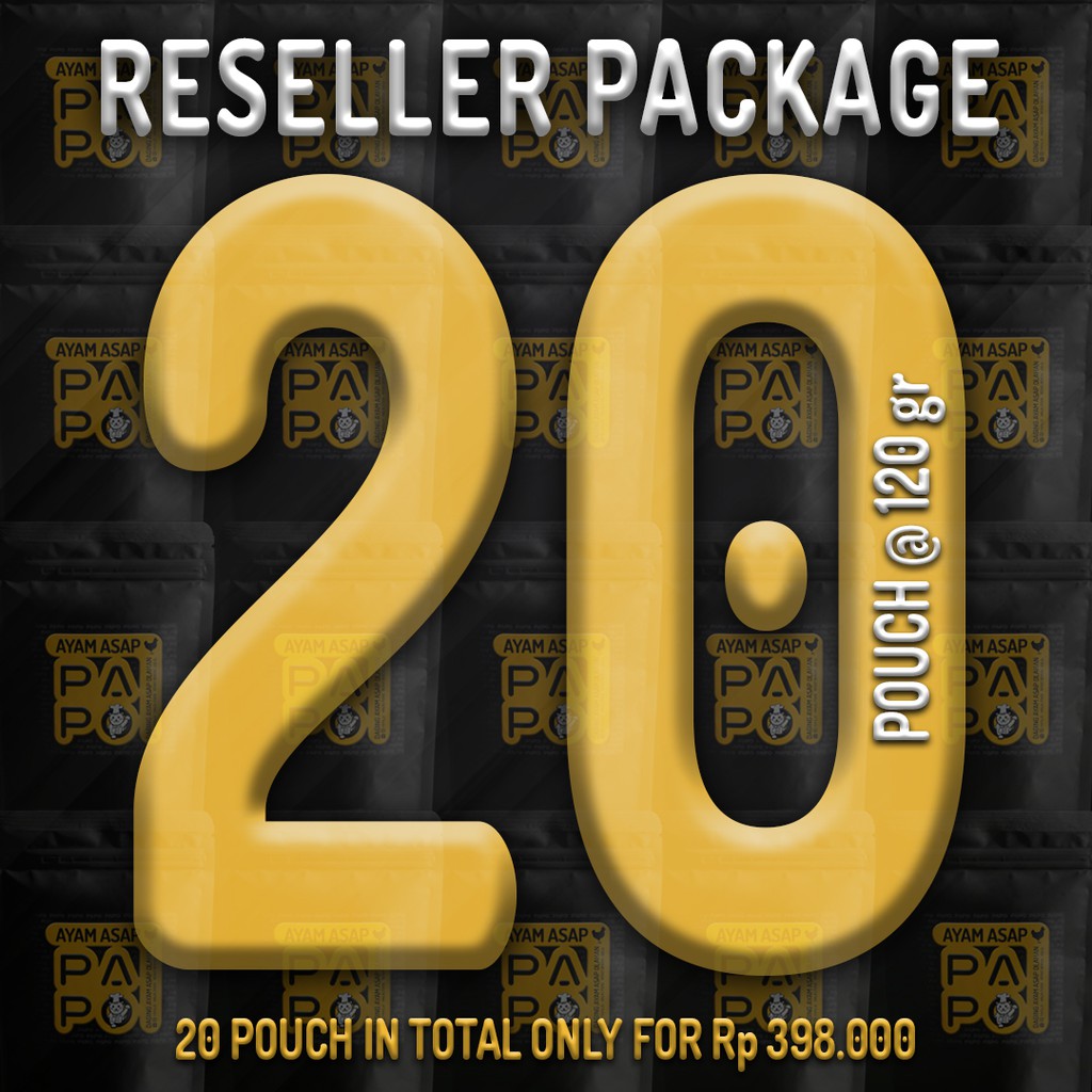 

20 AYAM ASAP / SEI AYAM PAPO (RESELLER PACKAGE)