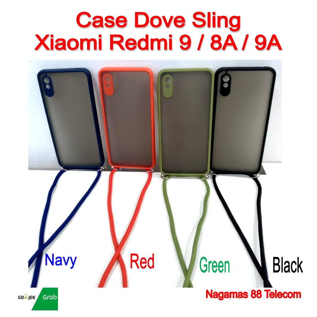 HARD SOFT SLING CASE DOVE MATTE TALI HP XIAOMI REDMI 8A REDMI 9 9A