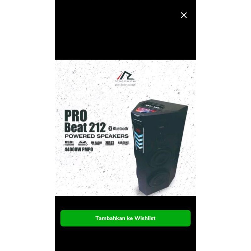 SPEAKER AKTIF ROADMASTER PRO BEAT 212