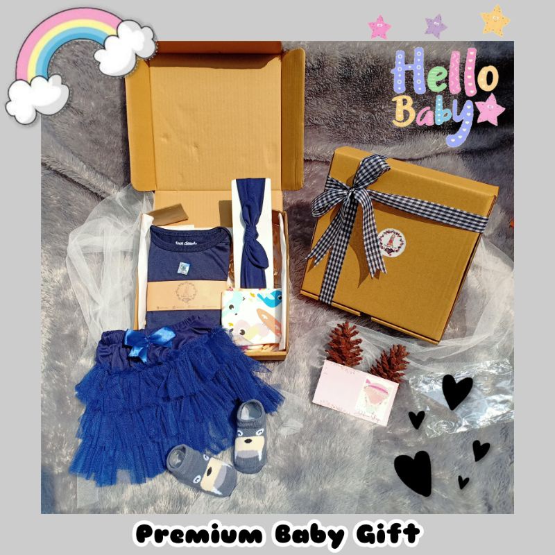 Hampers Bayi / Hampers Baby / Hampers Baby New Born  / Hampers Baby Premium / Kado Bayi New Born / Baby Gift / Hampers Bayi Murah-B4 (Navy)