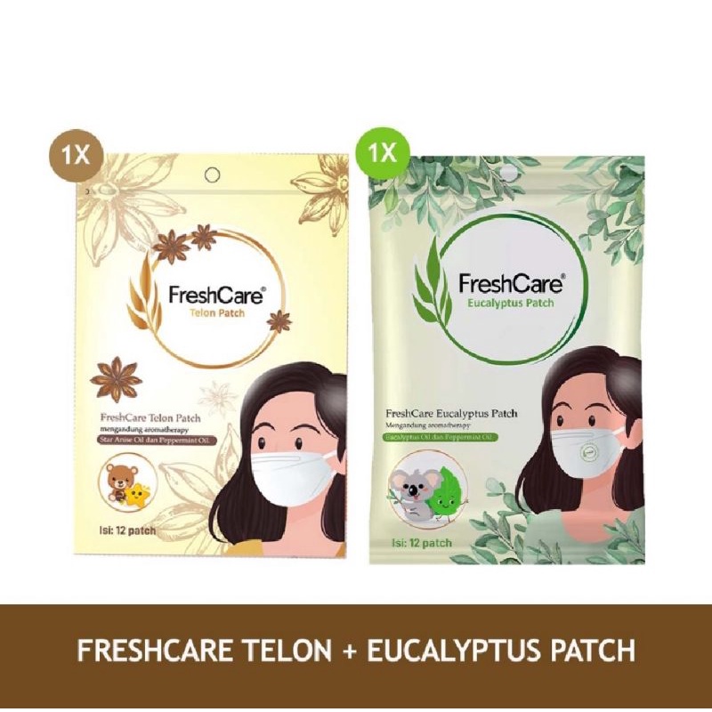 STICKER MASKER FRESH CARE EUCALYPTUS PATCH/STIKER MELEGAHKAN PERNAPASAN