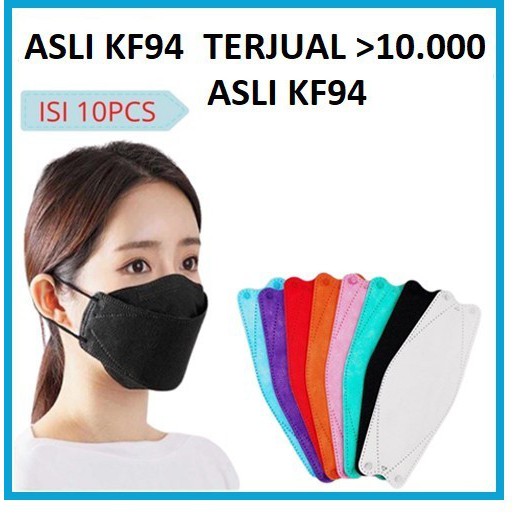 Masker KF94 WARNA PREMIUM Korea isi 10 pcs