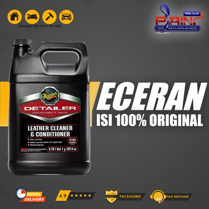 Meguiars D18001 LEATHER CLEANER &amp; CONDITIONER ECER 500ml 1L - Paint Colour