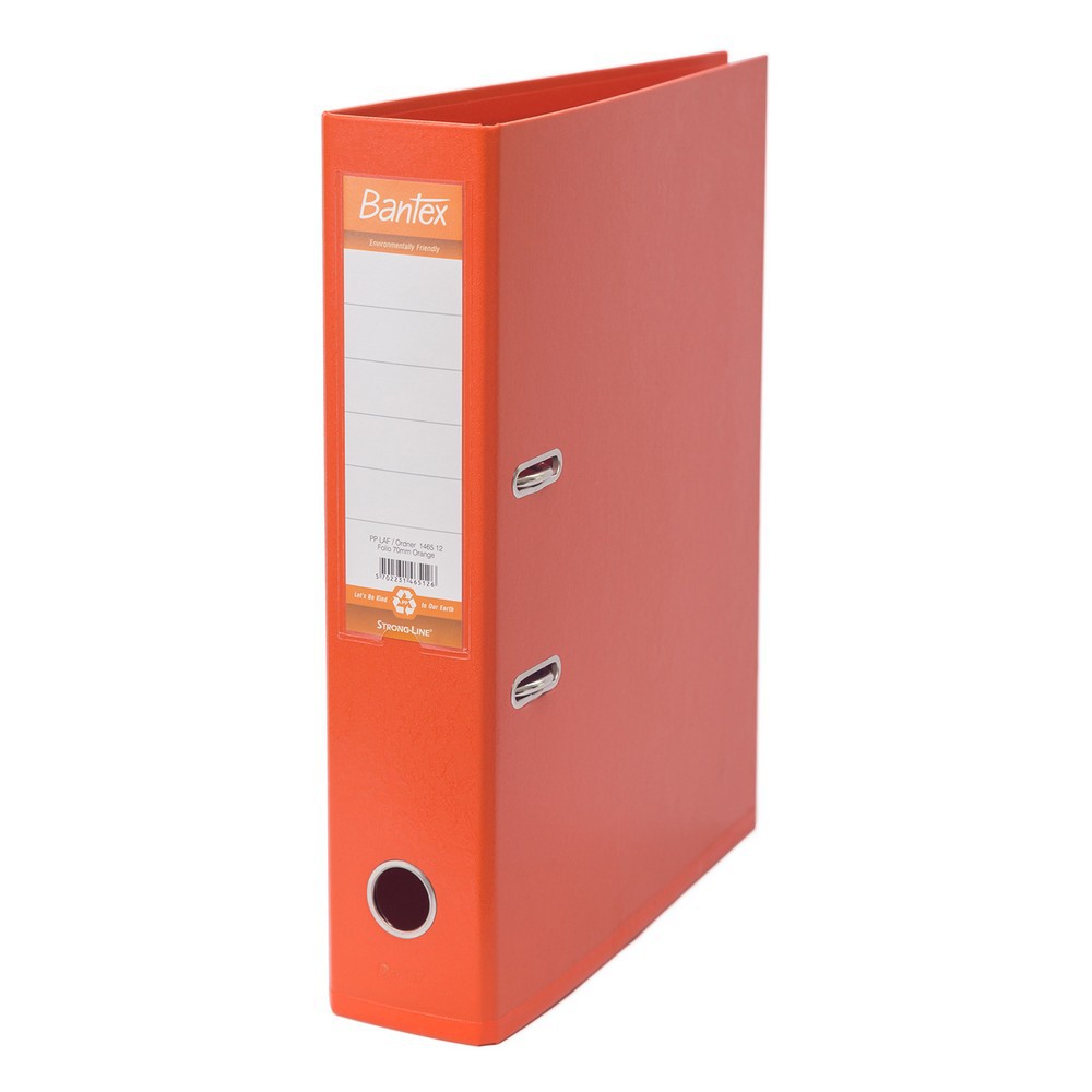 

[Zada] Bantex Lever Arch File Ordner Plastic Folio 7cm Orange 1465 12