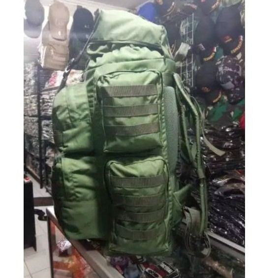 Tas punggung raider kopasus tas punggung outdoor army besar hijau dan hitam tambah bonuS