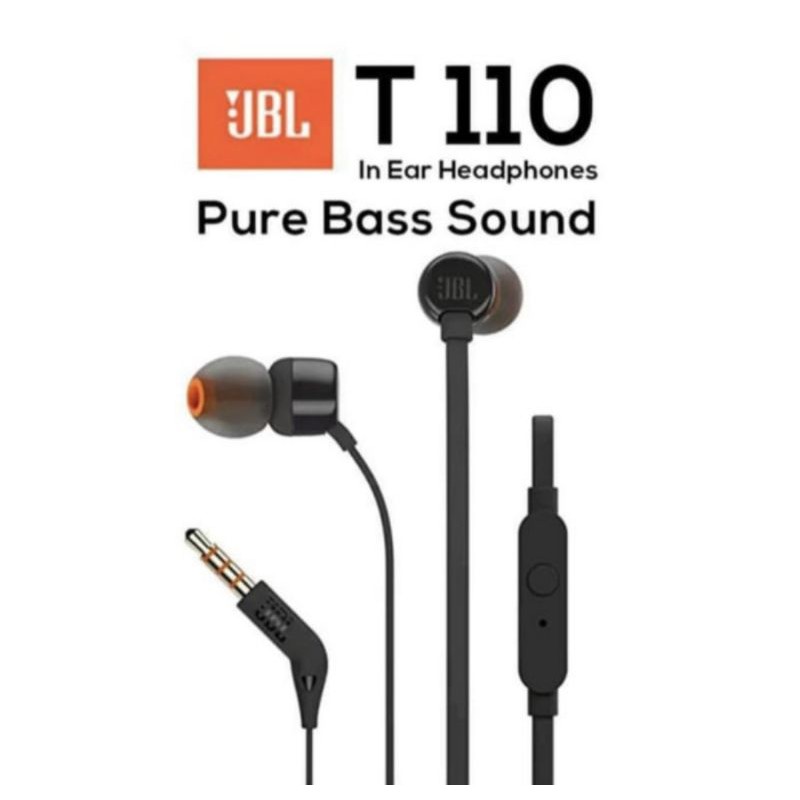 JBL T110 Earphone Original - Garansi Resmi IMS