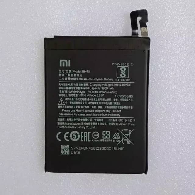 BATRE BATERAI BATTERY XIAOMI REDMI NOTE 5 / PRO 2018 (BN45) ORIGINAL BATTERY BN45