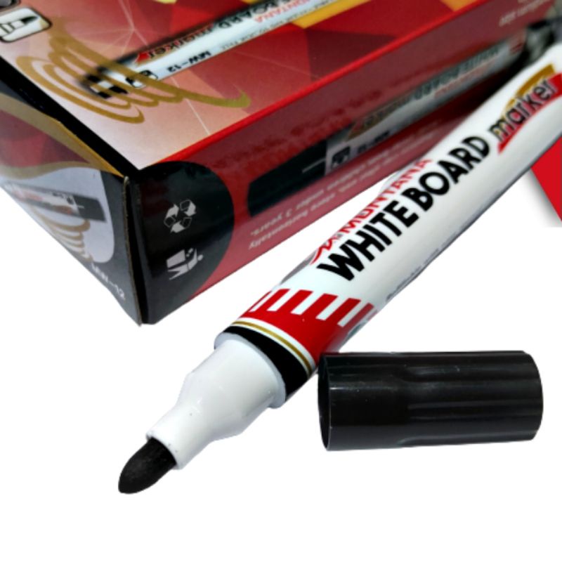 Spidol Besar spidol papan tulis Whiteboard marker Esco 12pcs