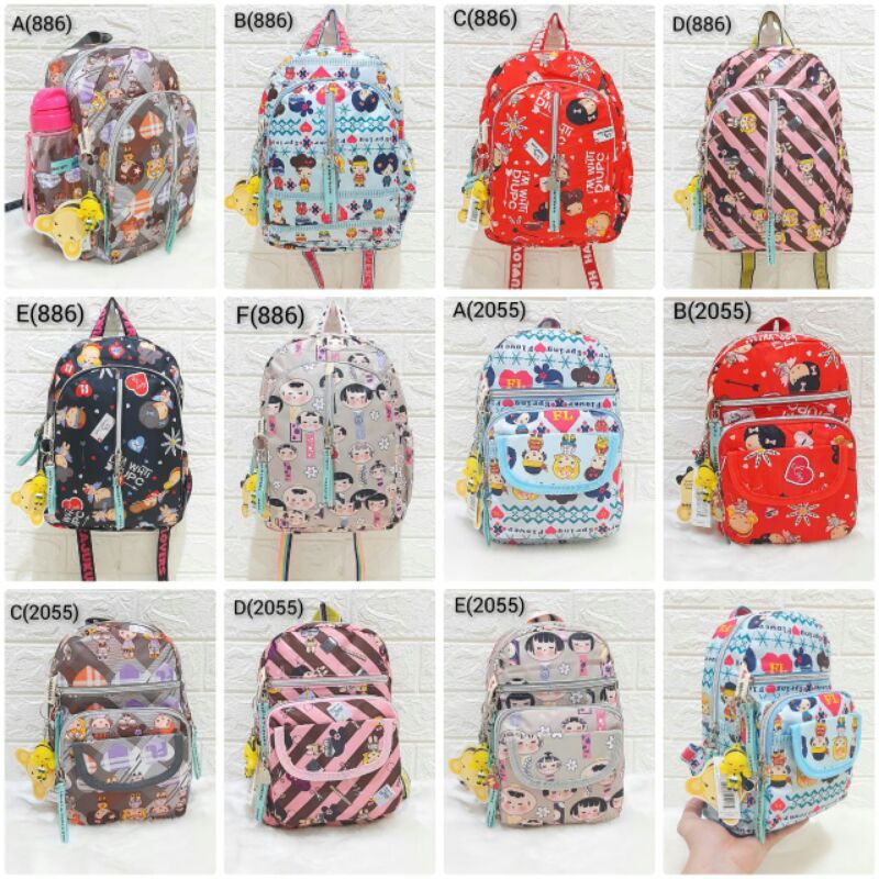 Tas Ransel Harajuku Tas Ransel Sekolah Tas Anak Perempuan Tas Ransel Anak  Tas Ransel Motif