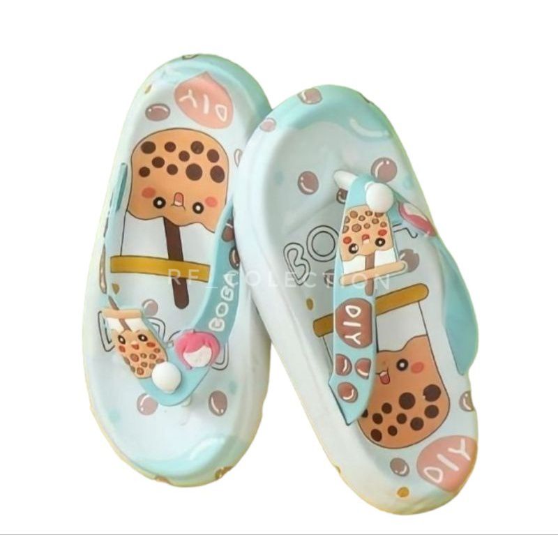 Sandal Anak Perempuan Boba Sandal Jepit Anak Perempuan Motif Boba Sandal Anak Import