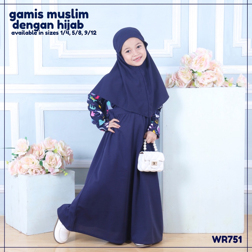 GAMIS ANAK PEREMPUAN - PAKAIAN MUSLIM ANAK PEREMPUAN - BAJU MUSLIM ANAK PEREMPUAN - GAMIS ANAK MURAH