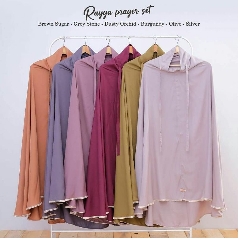 RAYYA PRAYER SET BY MAILEA MUKENA RAYON PREMIUM POLOS RENDA