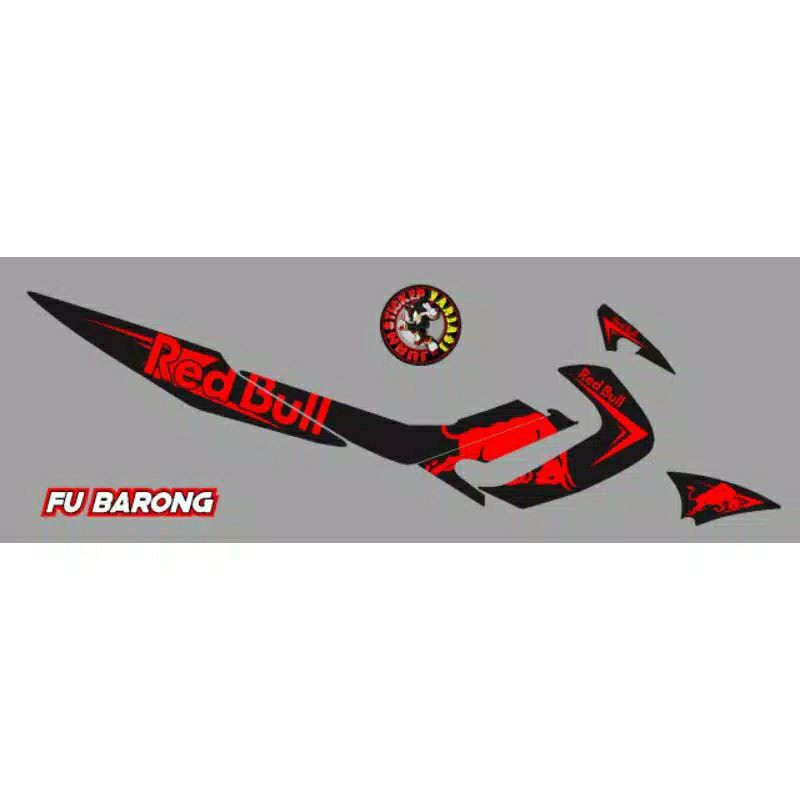striping list sticker variasi Redbull satria Fu barong / fu lama