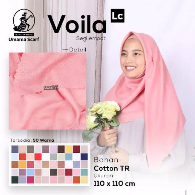 Kerudung umama scarf / original umama / polos voila laser cut/katun/ umama voal