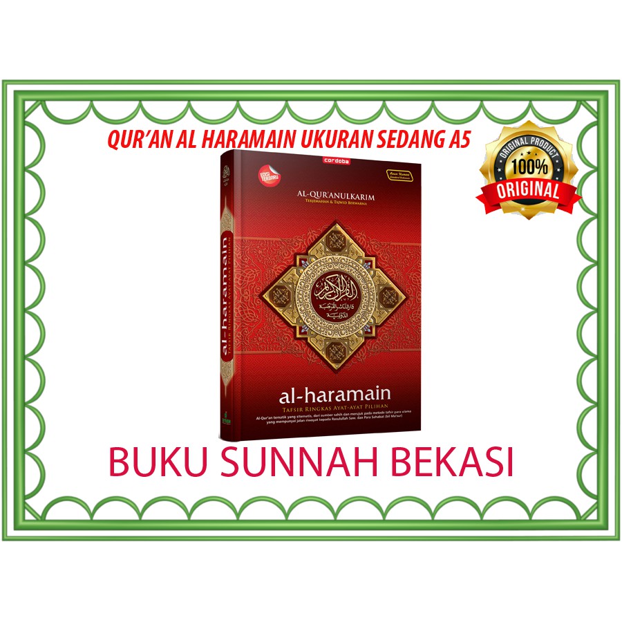 Al Quran Al Haramain A5 | Quran Terjemahan Dan Tajwid Berwarna