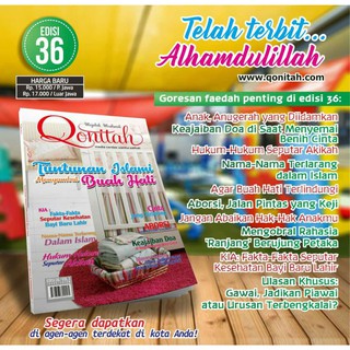 [TERBARU] Majalah Qonitah Edisi 36 Tuntunan Islami Menyambut Buah Hati