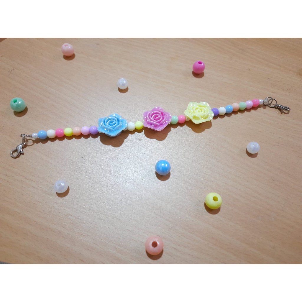 Konektor Masker Wanita Hijab Rainbow Rose|Kyra|Konektor|Connector|Lucu|Unik|Murah|Bandung