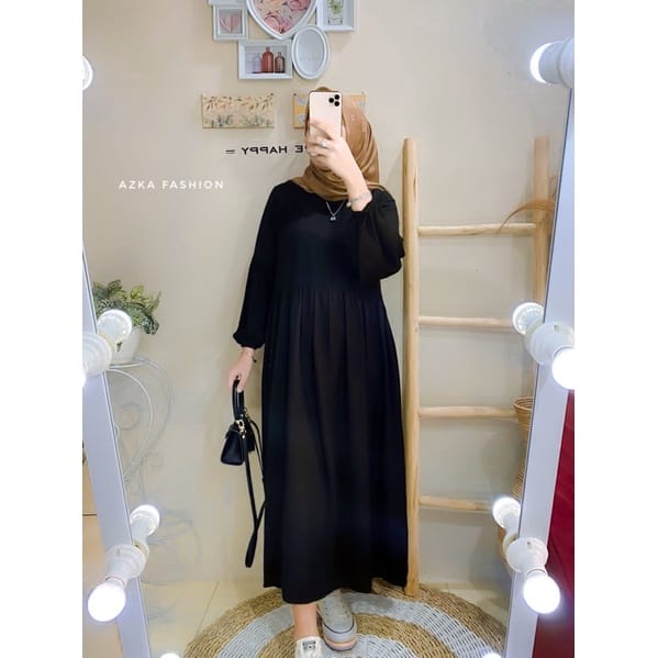 Nadia / Pakaian Wanita Muslim / Midi Dress Muslim / Dress Muslim Wanita / Fashion Muslim