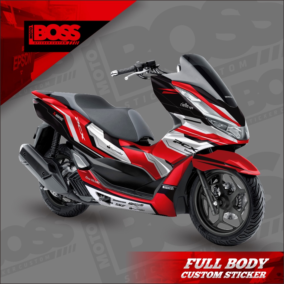 Decal Sticker Stiker Honda PCX 160 Full Body Striping dekal stiker Full Body PCX 160 Motif RGX