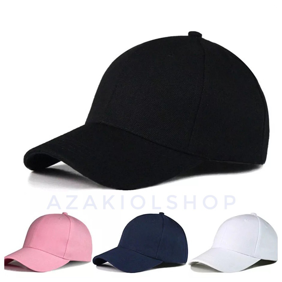 TOPI HITAM POLOS