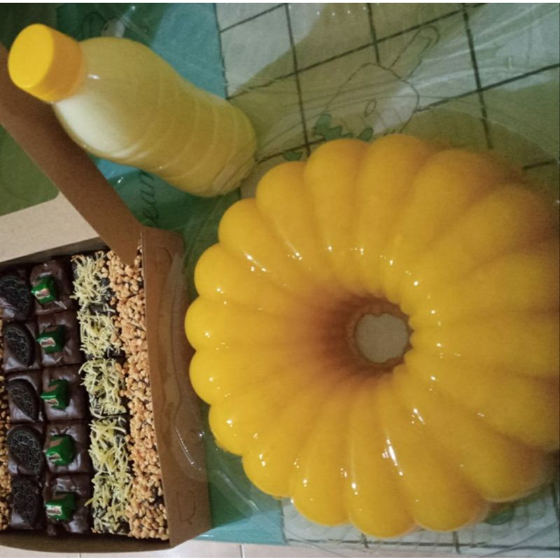 

puding mangga with fla vanila