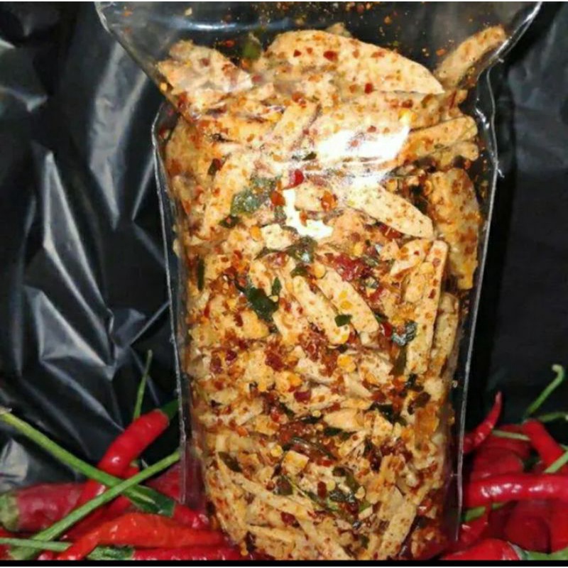 

Basreng kriuk Daun Jeruk Pedas manis ~ Makaroni Bantet Garing Pedas Kriuk 500gr