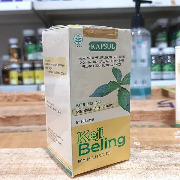 Kapsul Keji Beling Original Obat Batu Ginjal &amp; Melancarkan Buang Air Kecil