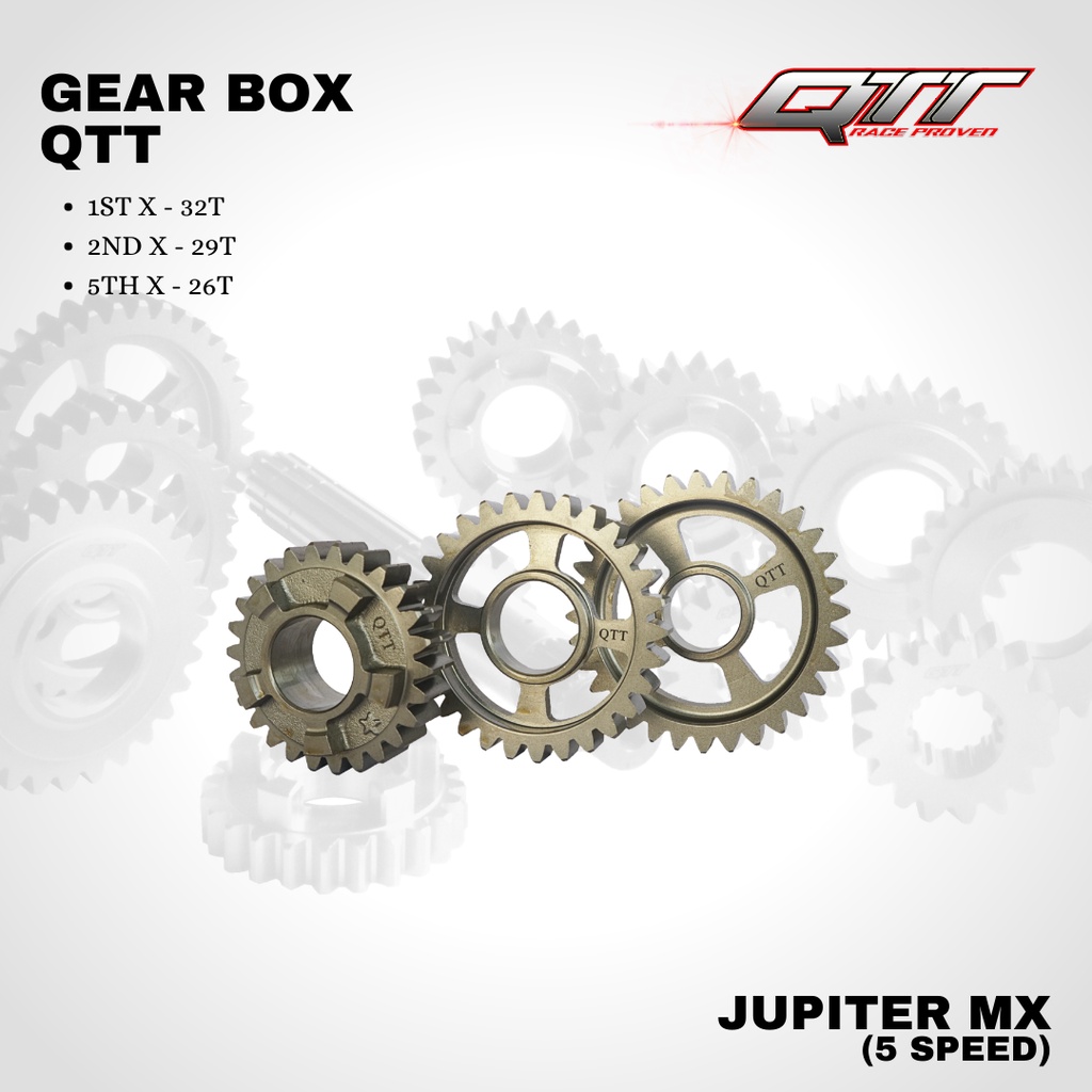 Gear box Rasio QTT jupiter mx new 5 speed