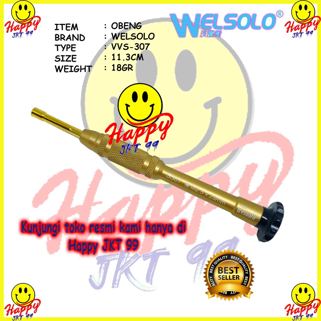 [ HAPPY JKT 99 ] OBENG WELSOLO VVS-307 VVS307 VVS 307 FOR IPHONE ORIGINAL