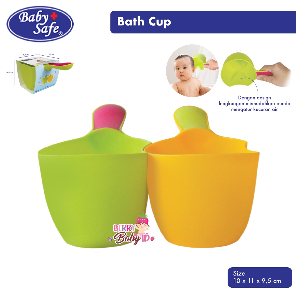 Baby Safe Bath Cup Gayung Perlengkapan Mandi Bayi Anak BPA Free BT010 Berry Mart