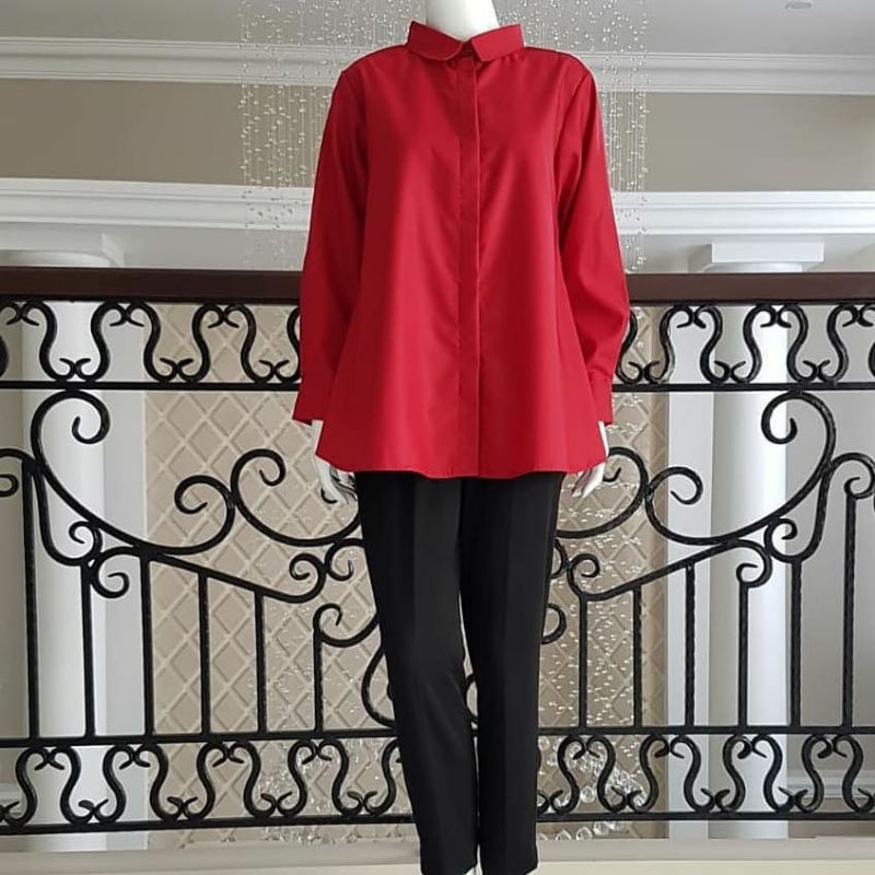 Zavana Blouse katun Toyobo - Blus kerja- Atasan wanita