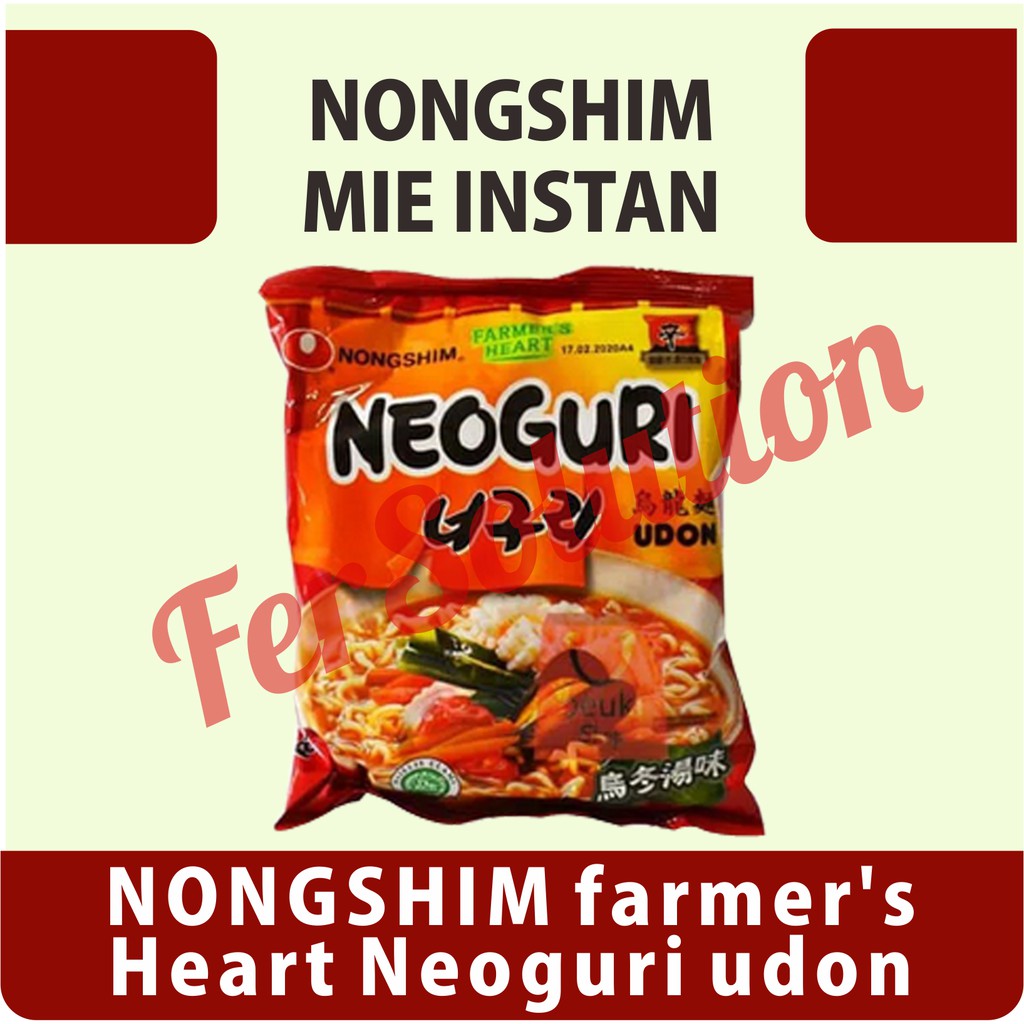 

NONGSHIM farmer's Heart Neoguri udon 120gr ramyun instant – 6 PCS