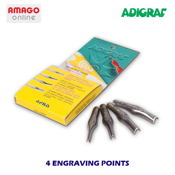 ADIGRAF - BOX OF 4 ENGRAVING POINTS - 386200