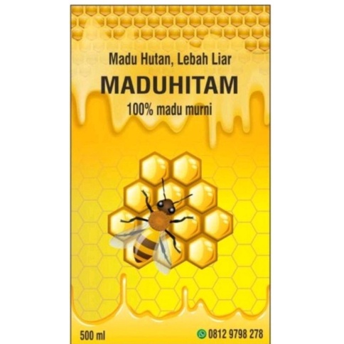

Stiker Label Madu 8x8cm