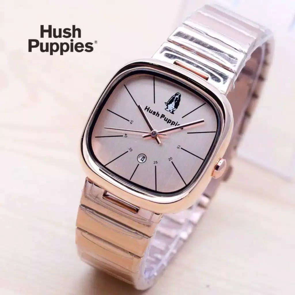 Grosiran Jam Tangan Wanita Hush Puppies Hp0012 Analog Free Baterai (COD)