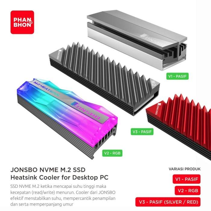Jonsbo Nvme M.2 Ssd Heatsink Cooler Pendingin Harddisk Heat Sink