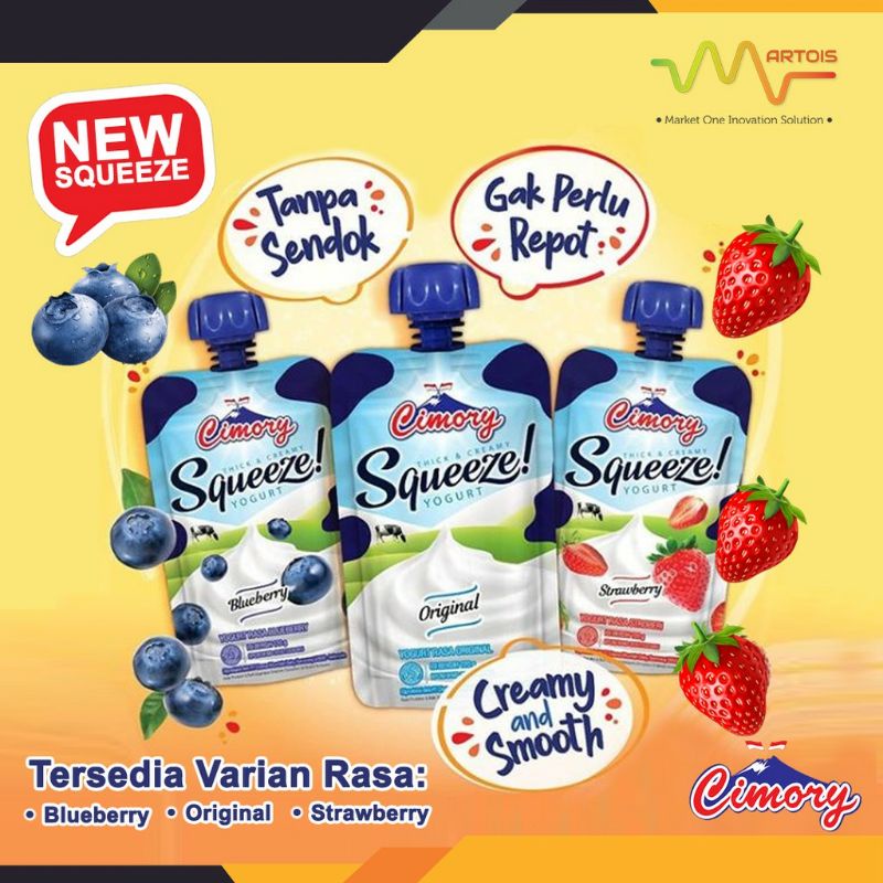 

Cimory Squeeze yougrt 125g berbagai macam rasa